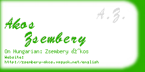 akos zsembery business card
